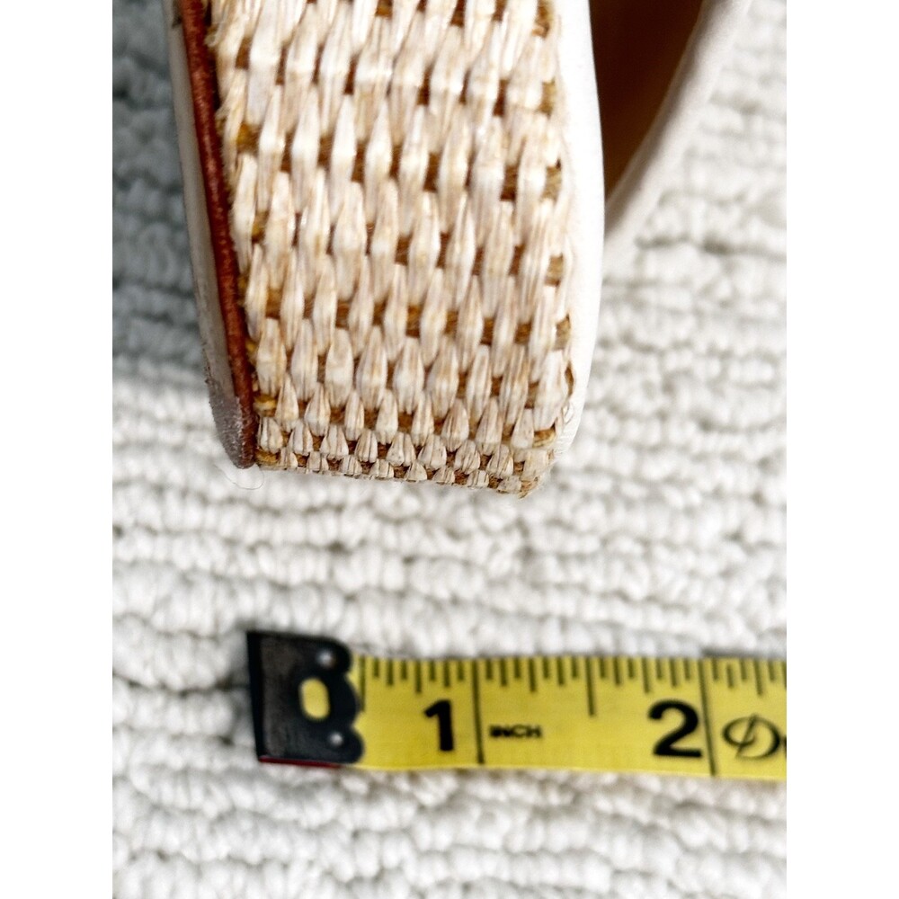MARION PARKE Haven Platform Sandal Women's 40 Cream Coconut Girl Designer Vacay - Picture 10 of 13